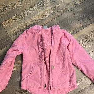 Pink Carhartt Coat. Youth large size 14/16. Like new, little to no wear.